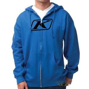 Klim men&#039;s icon full zip pullover hoodie sweatshirt - blue - 3733-000-1_0-200