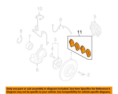 Kia oem 07-09 rondo brake-front pads 581011da00