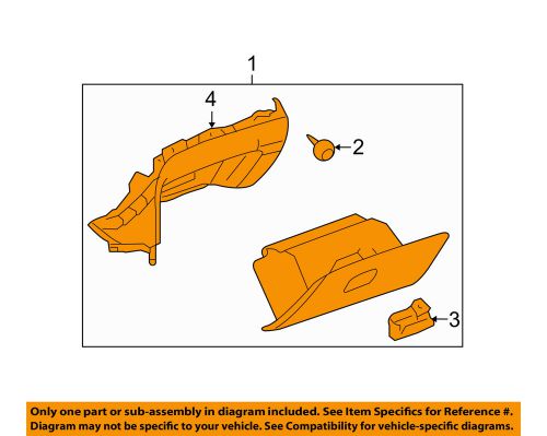 Chevrolet gm oem 09-12 malibu-glove box assembly 22775888