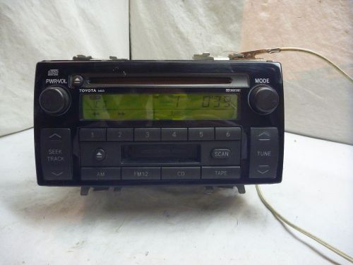 02 03 04 toyota camry 16823 radio single cd cassette player 86120-aa040 mv759