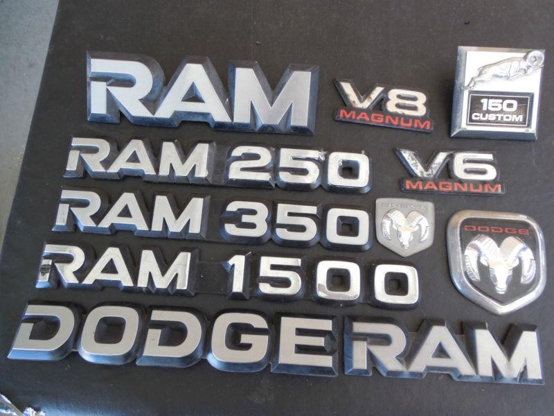 Ram  emblems & hood ornaments - 11 pieces