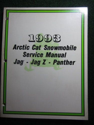 1993 arctic cat snowmobile service repair shop manual jag panther jag z factory