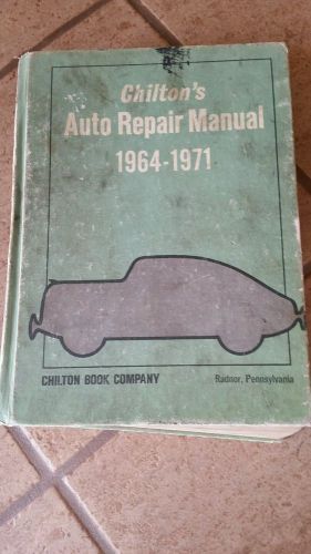 Vintage chilton&#039;s auto repair manual 1964 - 1971 american cars  hardcover  !