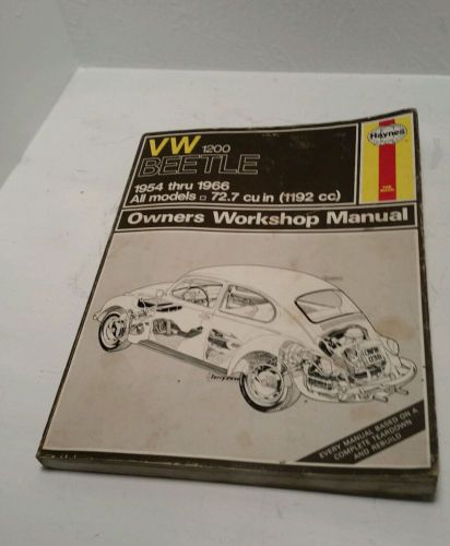 Haynes vw beetle 1200 volkswagon owners workshop manual 1954 to 1966 all models