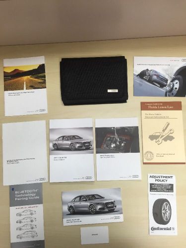 Audi a6 2012 owner  manual with navigation manual and case oem