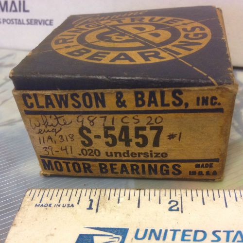 White,  clawson rod bearing, s-5457 -020.  for 1939 to 41.   item:  9381