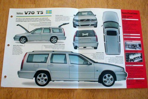 1998 volvo v70 t5 station wagon unique imp brochure