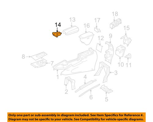 Mercedes mercedes-benz oem 08-11 ml350 console-lid latch 1646800884