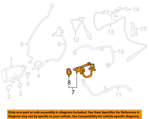 Bmw oem 12-16 x5-fuel tank vent valve 13907636156