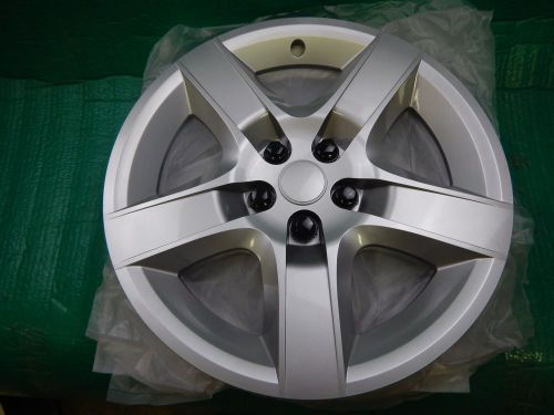 4 new 07-13 malibu g6 aura 17&#034; bolt on hub caps full 5 spoke wheel covers rim