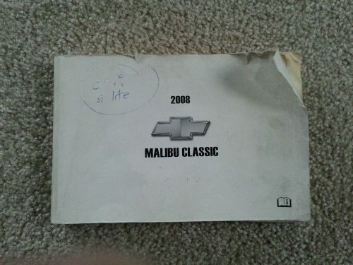 2008 chevrolet malibu classic owners manual