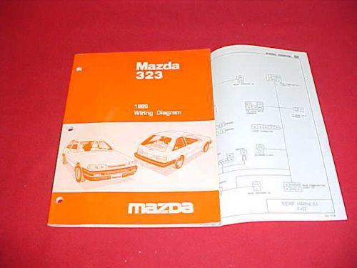 1989 original mazda 323 wiring diagram shop service repair manual 89 factory oem