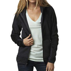 Fox racing sleet lush womens zip up hoody heather black