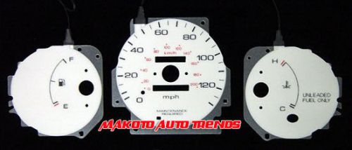 1996-2000 honda civic dx manual transmission 6 color white face gauge 96-00 mt