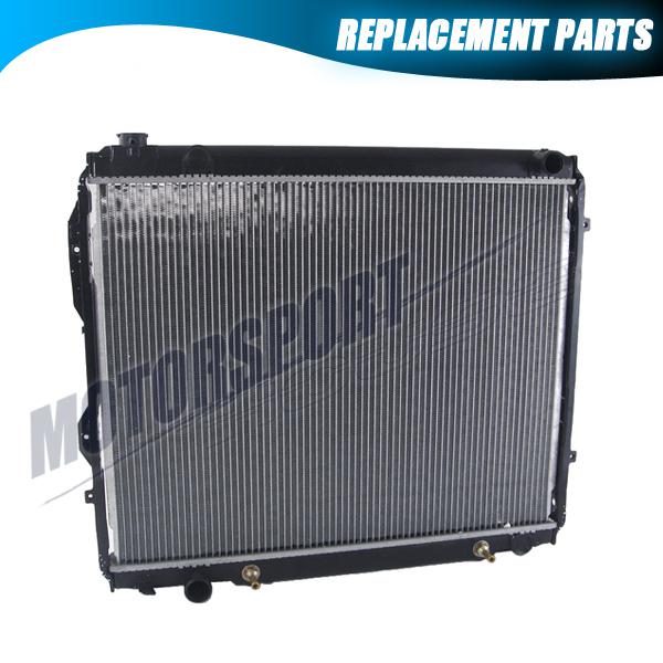 2000-2006 toyota tundra v6 3.4l 4.0l a/t 1 row cooling system radiator assembly