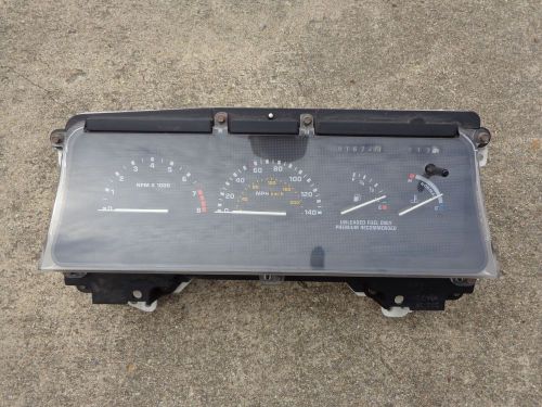 1989 ford taurus sho gauge cluster speedometer 140mph 61k used oem