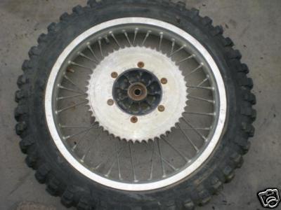 1981 suzuki rm125 rear wheel rim