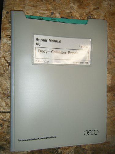 1998 audi a6 body collision repair factory service manual repair