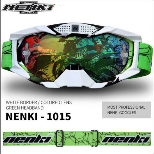 Nenki motorcycle glass bike road racing motocross goggles anti-uv helmet goggle