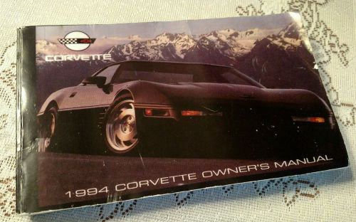 1994 new original corvette vette owners manual service guide book 94 glovebox