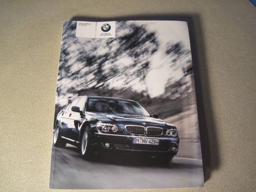 2006 bmw 750i 750li 760i 760li owners manual w/ navigation section  free us ship