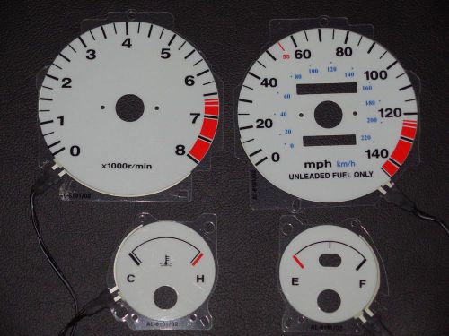 Performax glow gauge face 1990-93 acura integra ls/rs/gs auto trans el9093ia