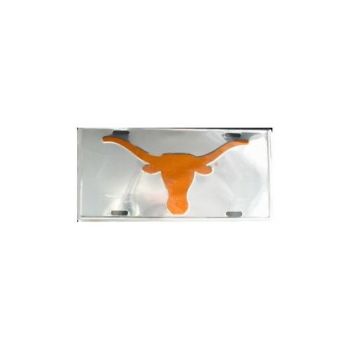 Texas longhorns chrome anodized license plate