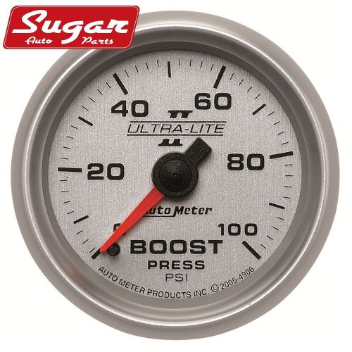 Auto meter 4906 ultra-lite ii; mechanical boost gauge