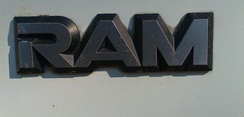 1 used1984-90 dodge(ram)truck custom emblem r/h or l/h side front fender emblem