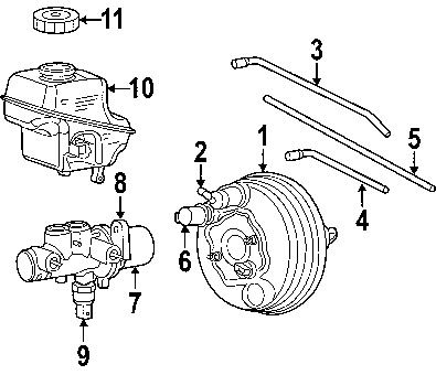 Chrysler\dodge 68048551aa genuine oem master cylinder