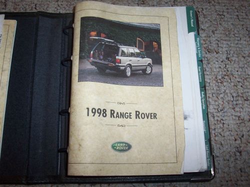 1998 land rover range rover owner manual user guide se 4.0 hse 4.6 v8 4wd