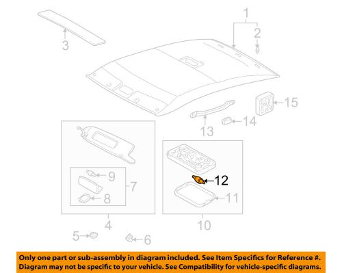 Toyota oem interior-roof-bulb 9098114004