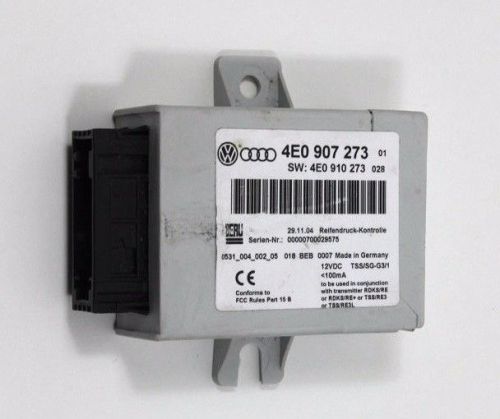 Audi a8 s8 4e tpms rdk control unit steuergerät 4e0907273