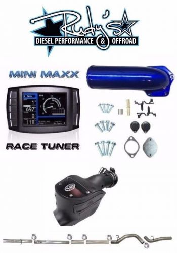 H&amp;s mini maxx rudy&#039;s dpf egr delete 4&#034; exhaust s&amp;b for 08-10 6.4l powerstroke