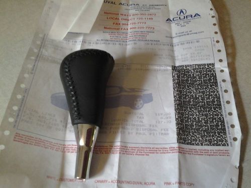 2001-2006 acura mdx center shift knob black leather oem authentic original new