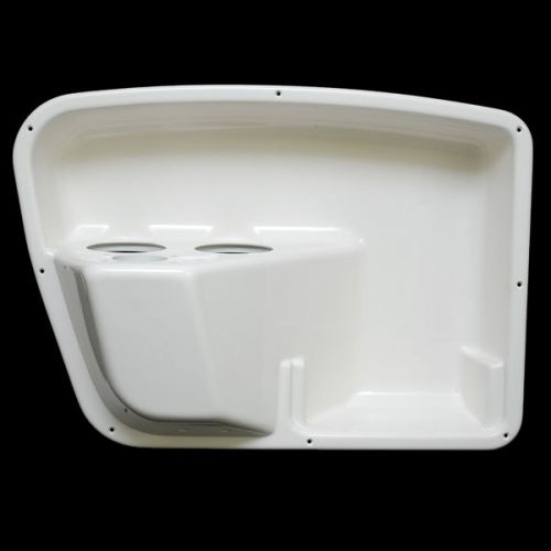 Sea ray off white 23 1/2 x 15 1/2 inch plastic boat panel w/ cup holders