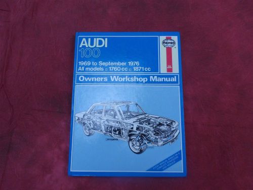 Audi 1000 1969-1976 haynes owners workshop manual - hardcover