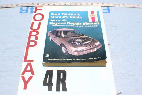 Haynes -ford taurus &amp; mercury sable - 36074 - 1986-95 manual