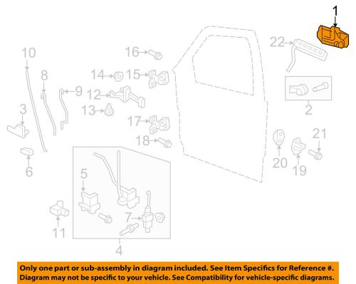 Ford oem 10-16 expedition-outside door handle left 9l7z7822405ac