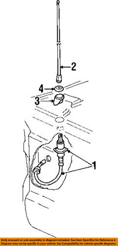 Mopar oem 5064602aa antenna-adapter nut