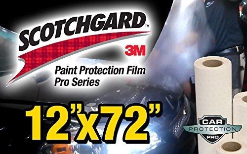 Car protection pros 12&#034; x 72&#034; genuine 3m scotchgard pro series paint protection