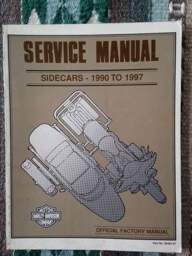 Service manual sidecars - 1990 to 1997  99485-97