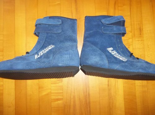 New!! rjs racing equipment driving shoes boots blue sizes 7 racing