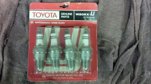 Nippondenso spark plugs, w20ex-u 04195-34130.  in oem toyota package