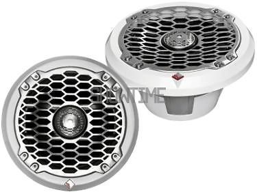 Pair of rockford fosgate m282 8″ 2-way 300 watt white marine coaxial speakers