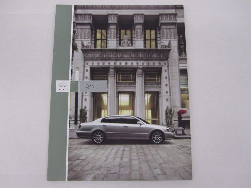 2004 infiniti q45 sedan original sales brochure dealer literature catalog