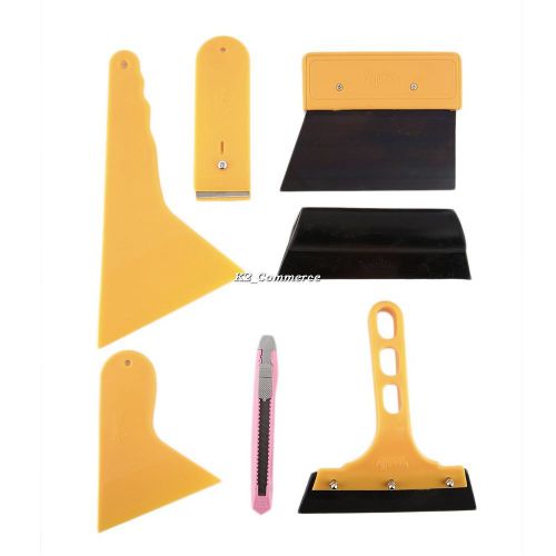 Car auto window scraper wrapping tint vinyl film squeegee cleaning tool kit k2