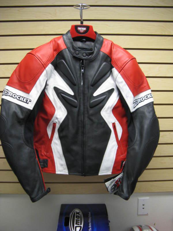 Joe rocket blaster leather street motorcycle jacket men's size 42