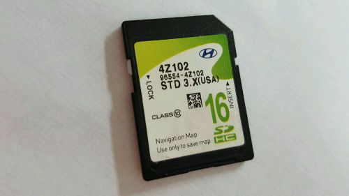 Oem 2013-2015 hyundai santa fe navigation sd card 96554-4z102 (4 cylinder model)