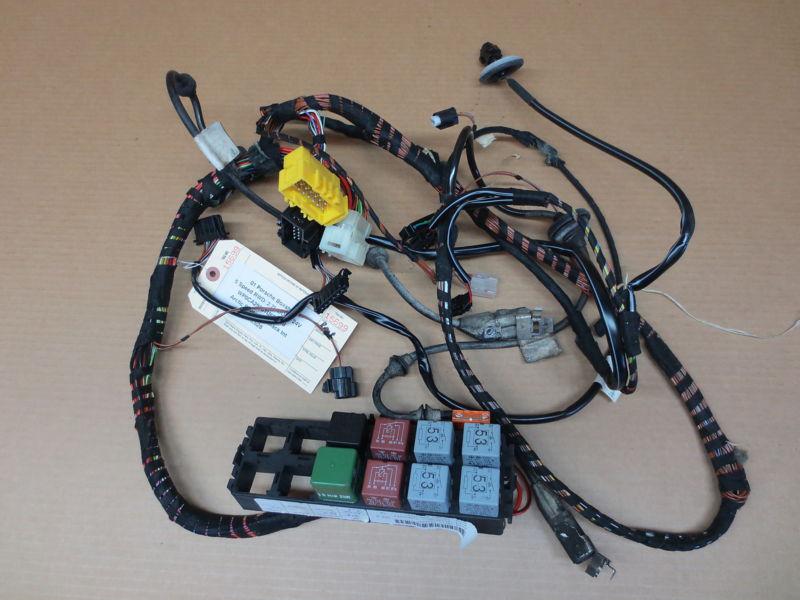 01 porsche 986 911 boxster rear interior wiring harness wire relays back  36,628